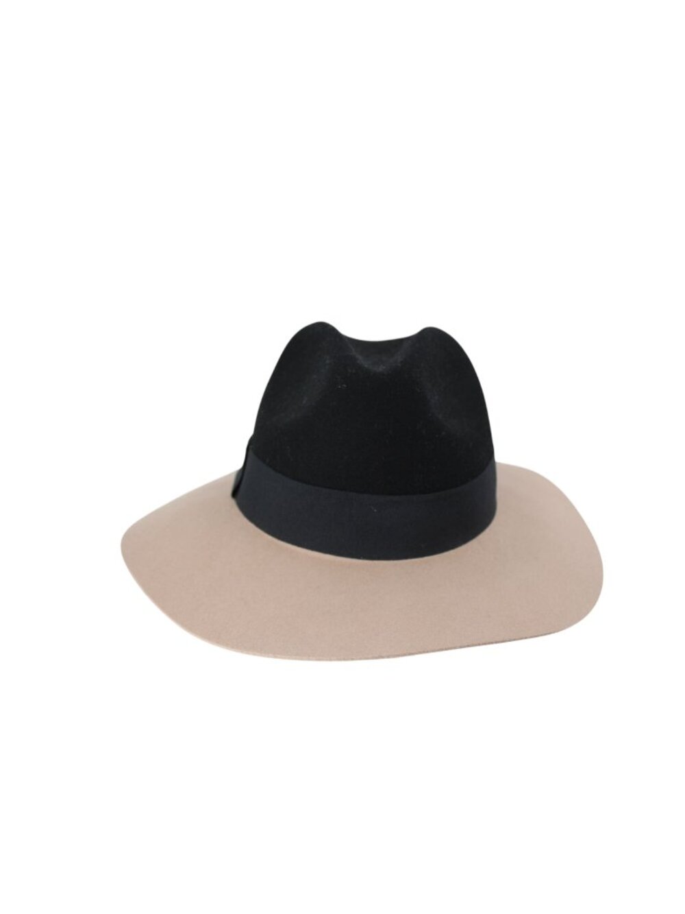 Ladies TART California Wool Fedora Black Tan w/ Tag 94555